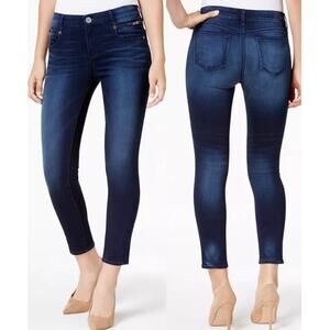 Kut From The Kloth Emma Zip Pocket Ankle Skinny Jeans Faded Blue Women's Size 6